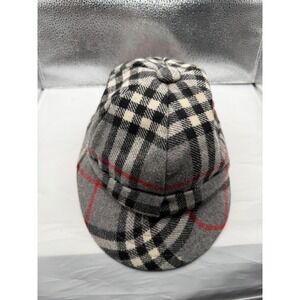 Classic Plaid Wool Blend Newsboy Cap Driver Hat Made in UK